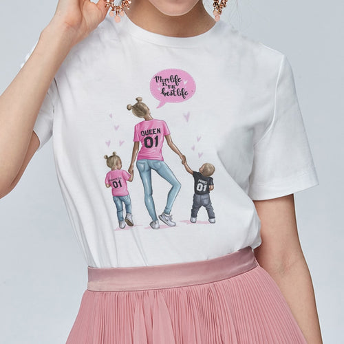 Super Mom Print  T-Shirt