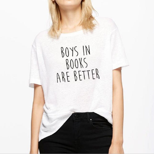 BOYS IN BOOKS ARE BETTER Letter Print