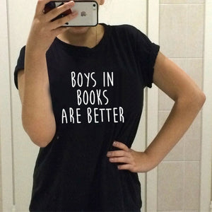 BOYS IN BOOKS ARE BETTER Letter Print