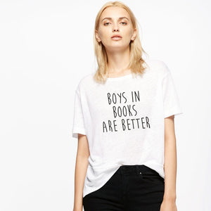 BOYS IN BOOKS ARE BETTER Letter Print