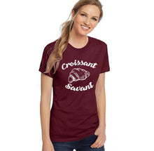 Load image into Gallery viewer, Croissant Swant Letter Print T Shirt
