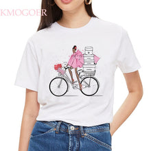 Load image into Gallery viewer, Fashion Elegant Shopaholic Ladies T-Shirt