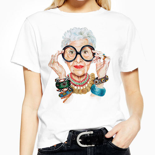Thin Section Fashion Old Woman t-shirt
