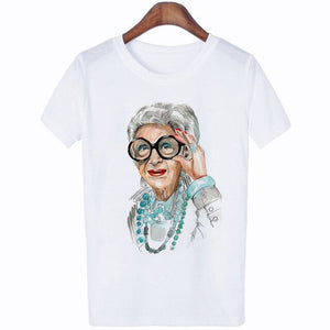 Thin Section Fashion Old Woman t-shirt