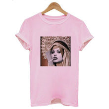 Load image into Gallery viewer, Mona Lisa Cartoon Fun Funny Printed T-shirt
