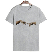 Load image into Gallery viewer, Mona Lisa Cartoon Fun Funny Printed T-shirt