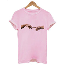 Load image into Gallery viewer, Mona Lisa Cartoon Fun Funny Printed T-shirt