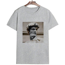 Load image into Gallery viewer, Mona Lisa Cartoon Fun Funny Printed T-shirt