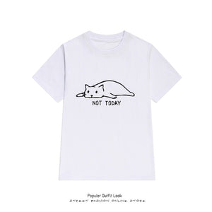 Cat Print T-Shirt