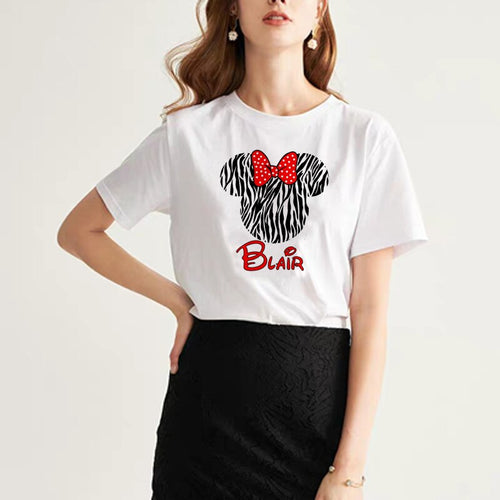 Minnie Zebra Women T-shirt