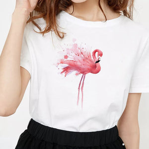 2019 Women's Pink FLAMINGO t-shirt