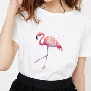 2019 Women's Pink FLAMINGO t-shirt