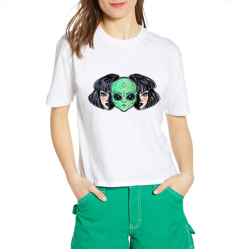 Colorful Vibrant Portrait of An Alien T-shirt