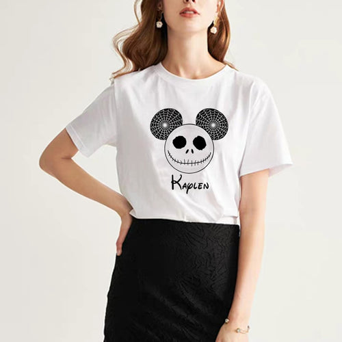 Jack Skellington Nightmare Before Christmas Mickey Womens t-shirt
