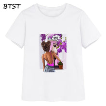 Load image into Gallery viewer, Women&#39;s Pretty Girl T-Shirt  Casual Fashion Top