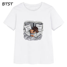 Load image into Gallery viewer, Pretty Girl And Dog T-shirt