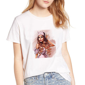 Fashion Girl Print  T-shirt