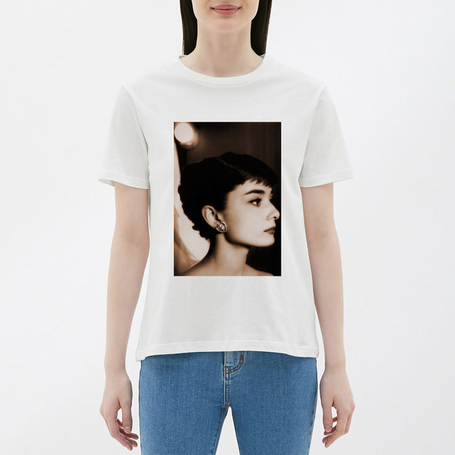 Fashion Girl Print  T-shirt